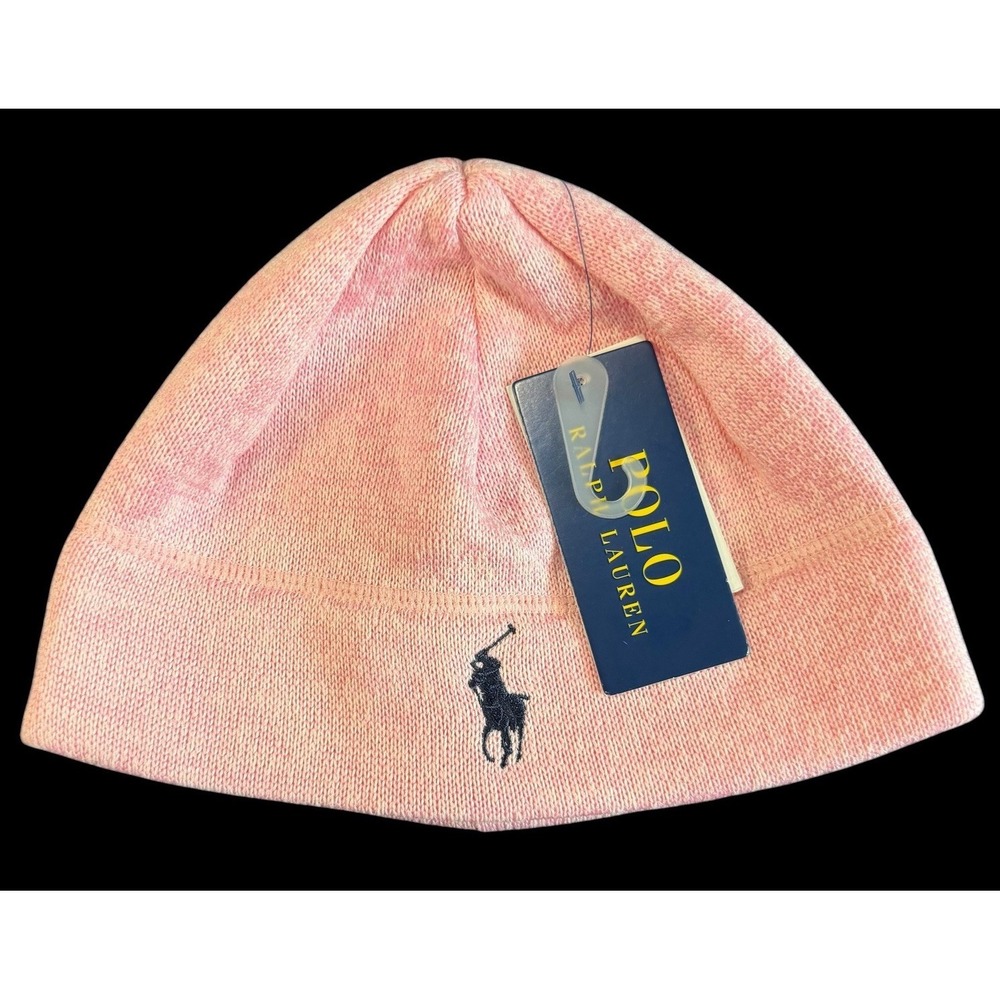 Polo Ralph Lauren Youth Girls Knit Pink Beanie Winter Hat Cap OSFA